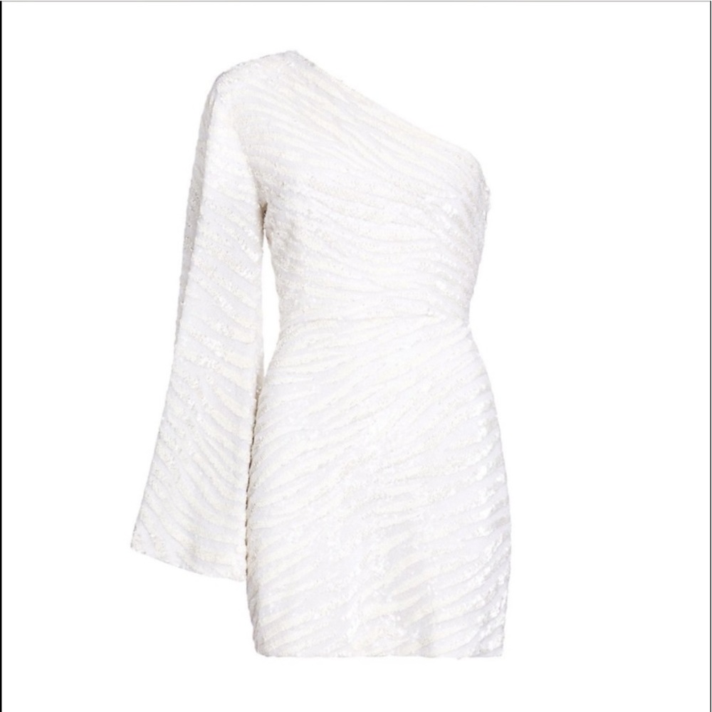 Retrofete White Sparkle Dress - Picture 5 of 9
